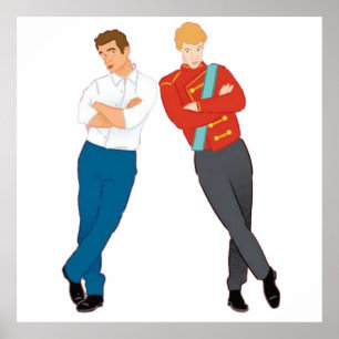 Poster Red White e Royal Blue Book Art