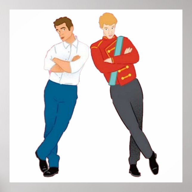 Poster Red White e Royal Blue Book Art (Frente)