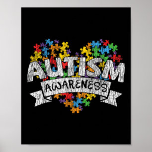Poster Rede Nacional de Autismo Mês de Crianças Autistas 