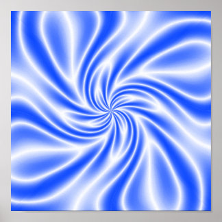 Poster Redemoinho Azul Psicodélico