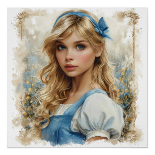Póster Redemoinho Caprichoso da Terra dos Sonhos da Alice