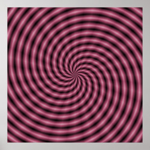 Póster Redemoinho cor-de-rosa