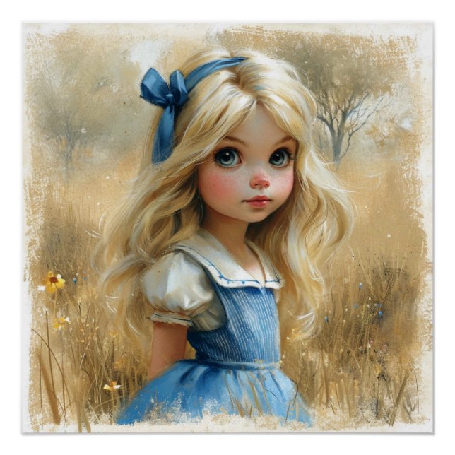 Póster Redemoinho do País das Maravilhas da Alice: Fantas (Frente)