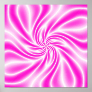 Póster Redemoinho Rosa Psicodélico