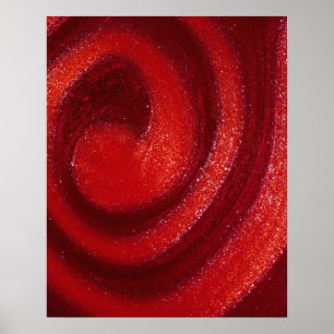 Póster Redemoinhos do verniz para as unhas