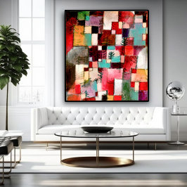 Poster Redgreen e ritmos violeta-amarelos