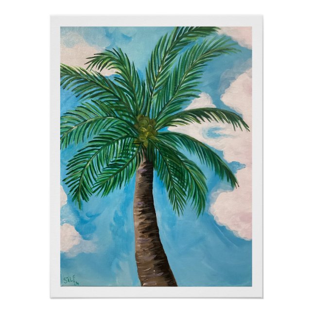Póster Redland Bay Palm Tree Poster (Frente)