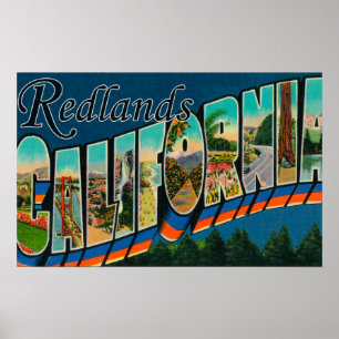 Póster Redlands, Califórnia - grandes cenas da letra
