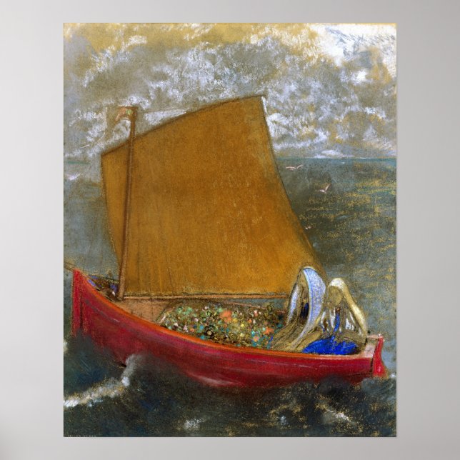 Poster Redon - A vela amarela (Frente)