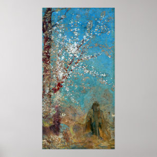Poster Redon - Figure Under A Blossoming Tree