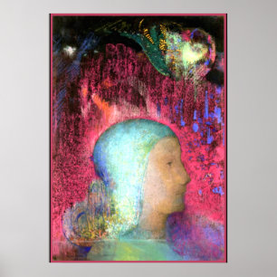 Poster Redon - Perfil em Red Meanders