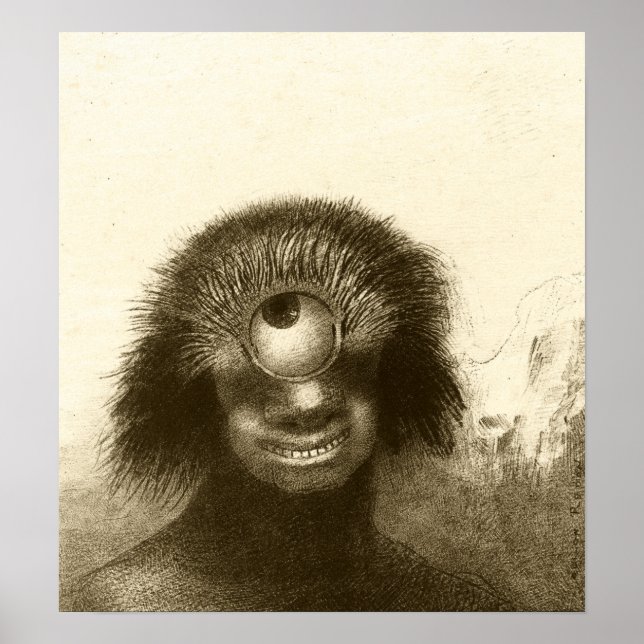 Poster Redon - Poli deformado (Ciclopes Hideus Sorridente (Frente)