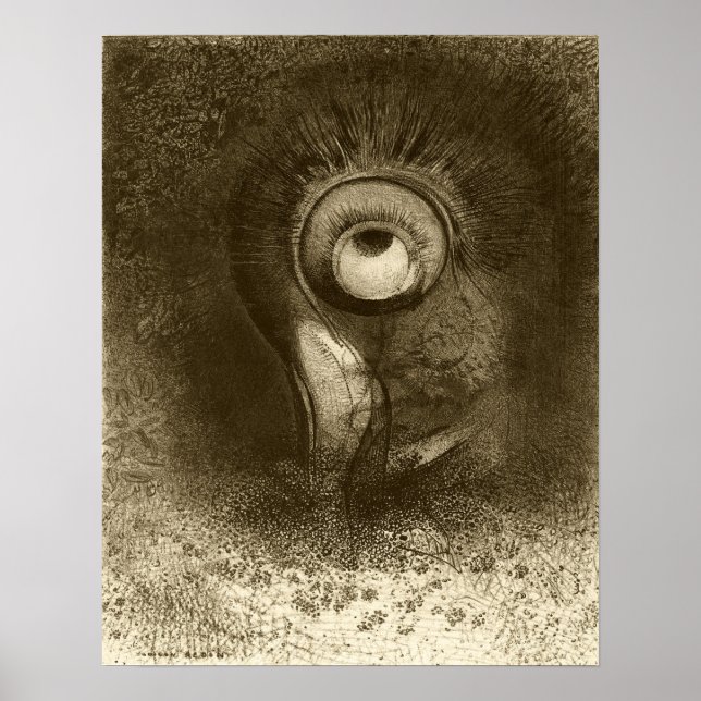 Poster Redon - Primeira Visão Tentada Na Flor 1883 (Frente)