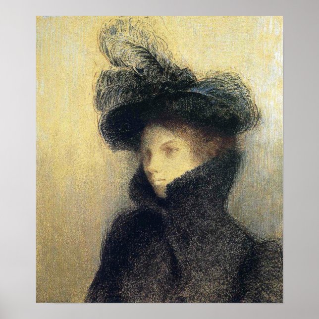 Poster Redon - Retrato De Marie Botkine 1900 (Frente)