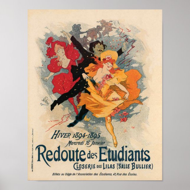 Poster Redoute des Etudiants 1894 (Frente)