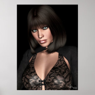 Póster Redux azul da meia-noite