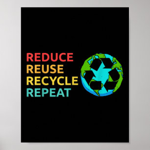 Poster Reduza a proteção ambiental do planeta do Reciclar