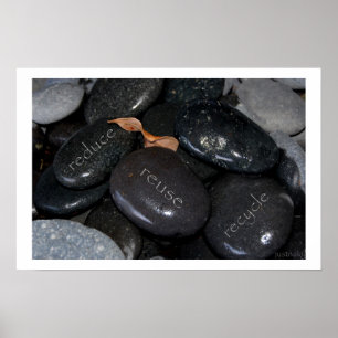 Poster reduzir o reuso de rochas de refluxo