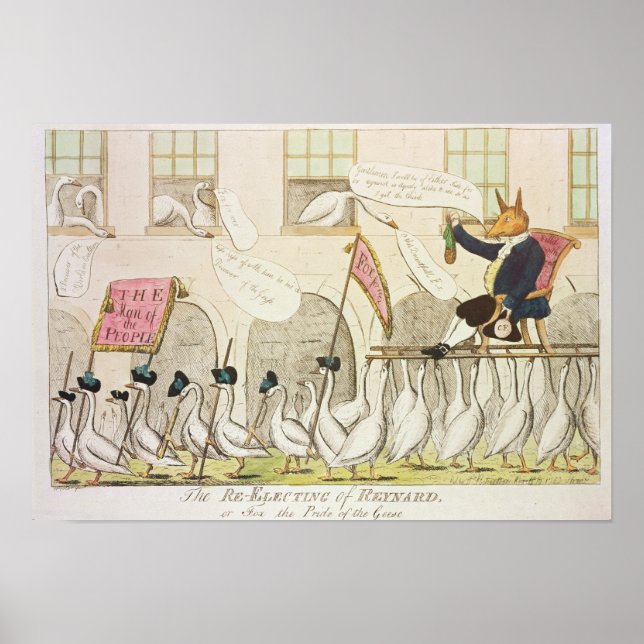 Poster Reeleição de Reynard ou Fox (Frente)