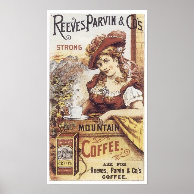 Poster Reeves Parvin Strong Coffee (Frente)