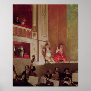 Póster Reexame no DES Varietes do teatro, c.1885