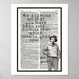 Poster "Reexamine tudo o que lhe foi dito...