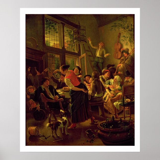 Poster Refeição da família (óleo na canvas) (Frente)