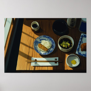 Poster Refeição Japonesa