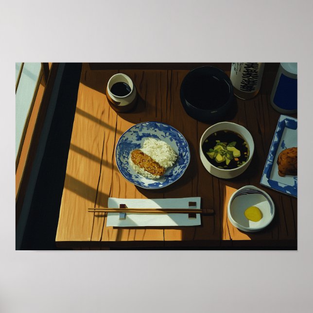 Poster Refeição Japonesa (Frente)