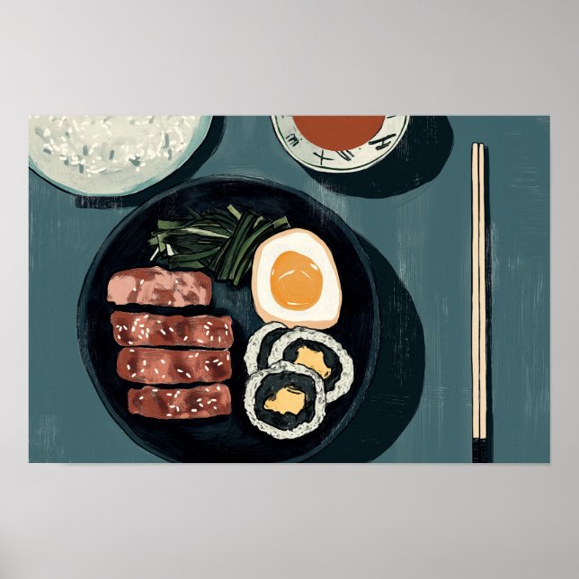 Poster Refeição Japonesa (Frente)