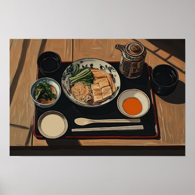 Poster Refeição Japonesa (Frente)