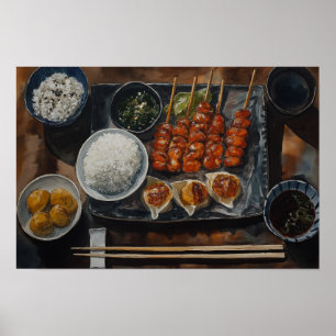 Poster Refeição Japonesa