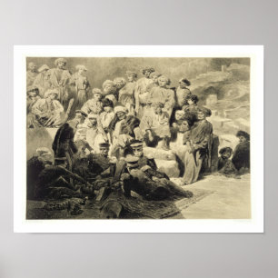 Poster Refeição militar nas ruínas em Sioukh, Daguest