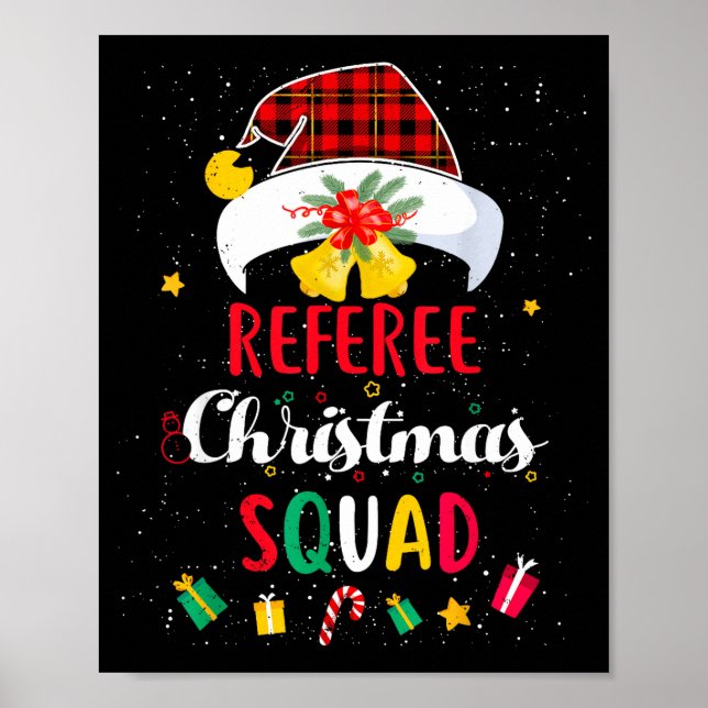 Poster Referee Christmas Squad Santa Hat Umre Match  (Frente)