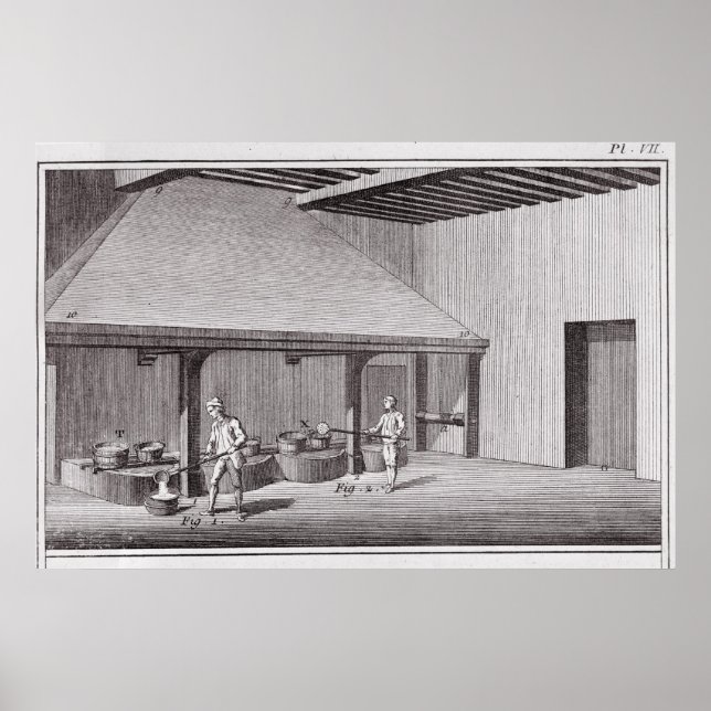 Póster Refinação do saltpeter (Frente)