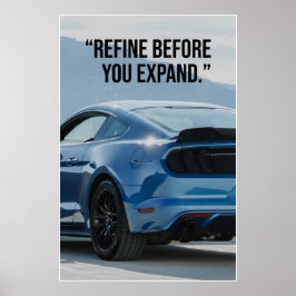 Poster Refine Antes de Expandir Cartaz de Citação de Carr