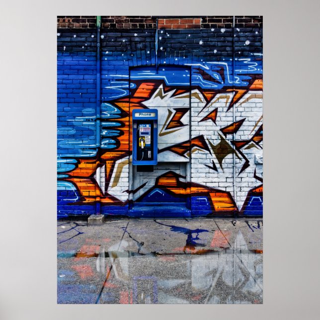 Poster Reflexão da Versão de Cor do Phone Booth 12 (Frente)