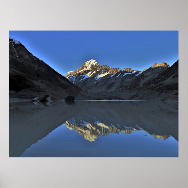 Poster Reflexão de Aoraki (Frente)