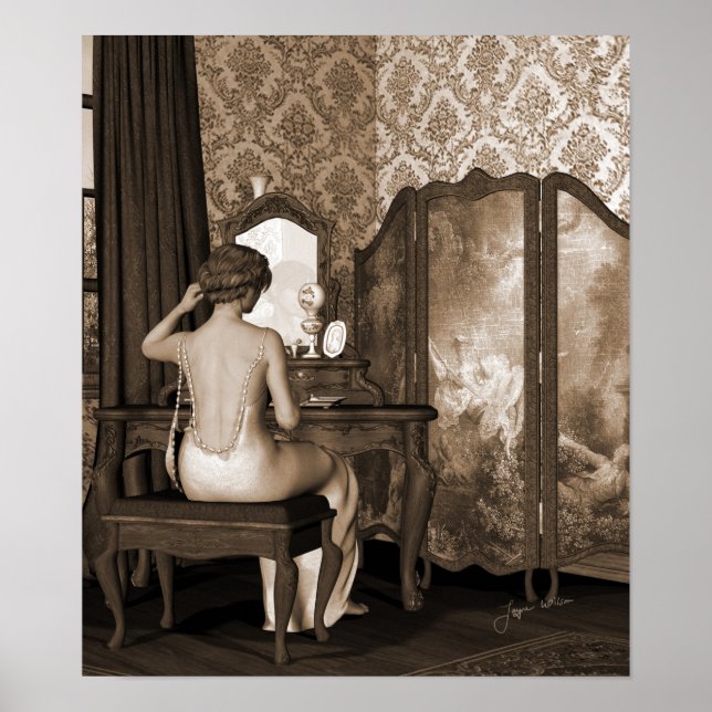 Poster Reflexão de Boudoir (Frente)