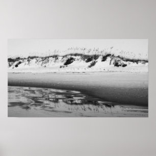 Poster Reflexão de Dunas (B&W)