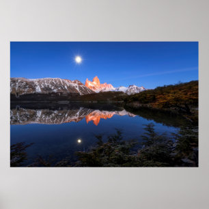 Póster Reflexão De Fitz Roy