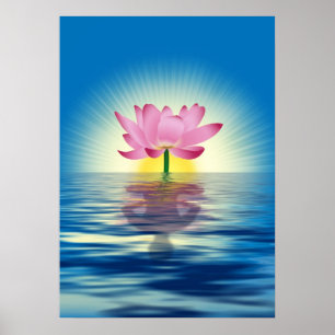 Póster Reflexão de Lotus