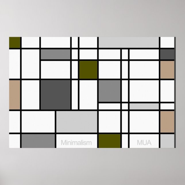 Poster Reflexão de Minimalismo III (Frente)