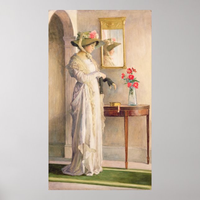 Póster Reflexão de Um Momento, 1909 (Frente)