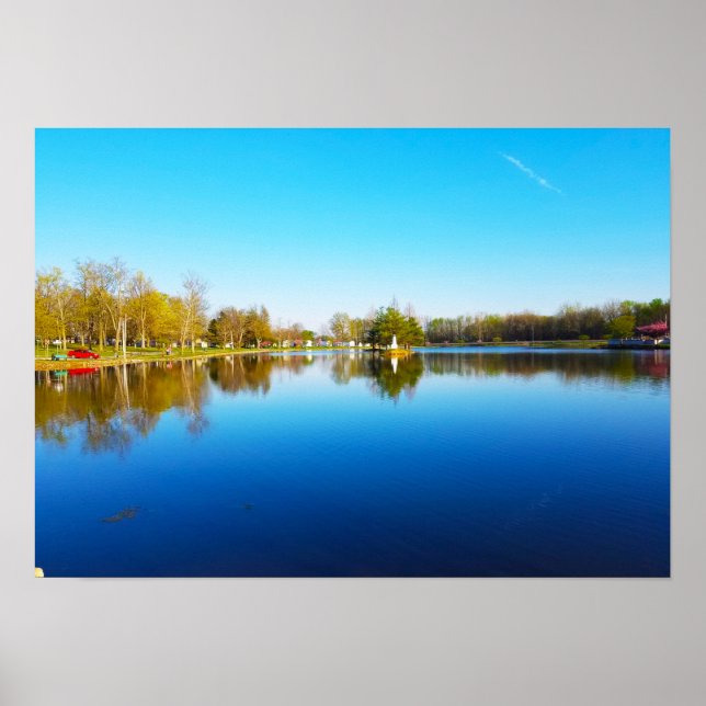 Póster Reflexão do lago Leste (Frente)