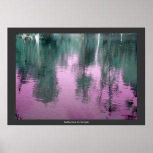 Póster Reflexão Em Roxo