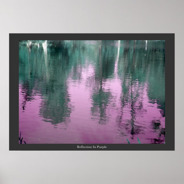 Póster Reflexão Em Roxo (Frente)