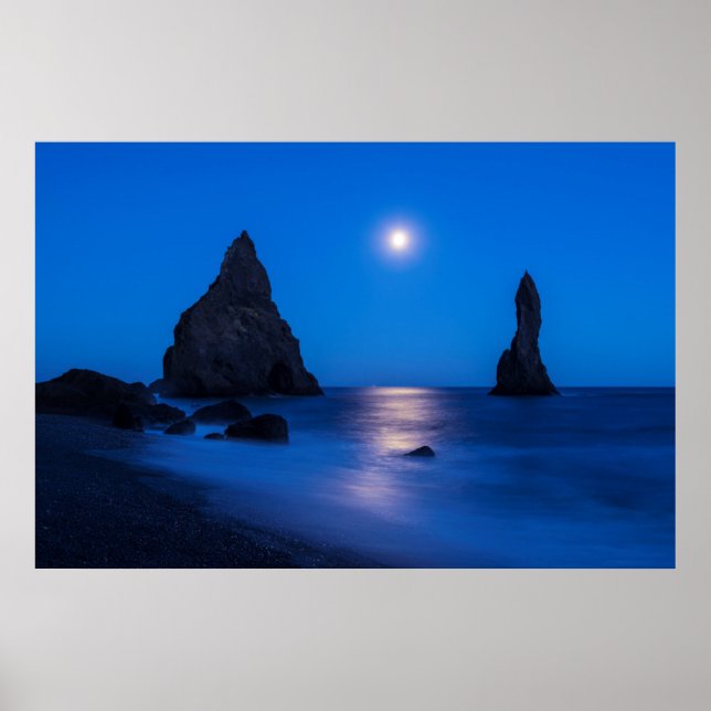 Póster Reflexão sobre o bosque em pilhas oceânicas e marí (Frente)