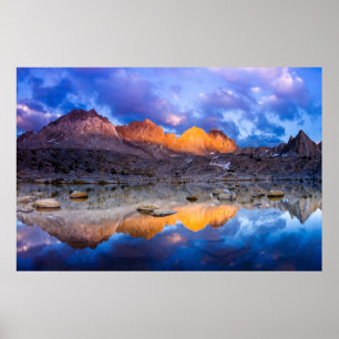Póster Reflexo de montanha, Califórnia