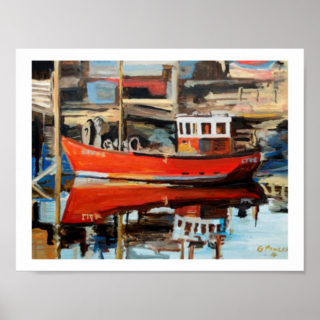 Poster Reflexo do Barco (Frente)